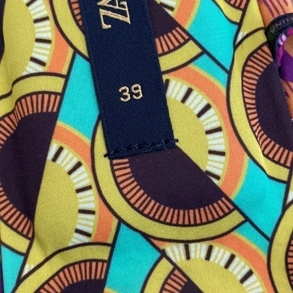 Zara Multicolor Patterned Platform Sandals (Green, Yellow, Orange, Purple)